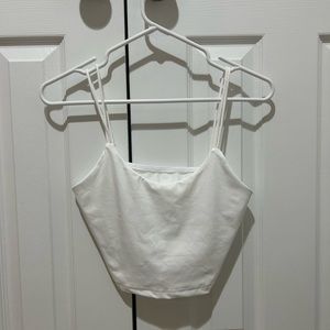 Cropped white tank